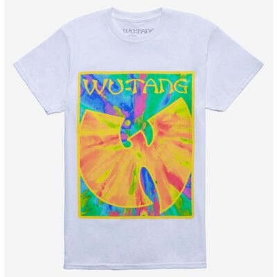 Wu-Tang Clan Watercolor Logo Boyfriend Fit Girls T-Shirt