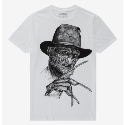 A Nightmare On Elm Street Black & White Jumbo Print T-Shirt