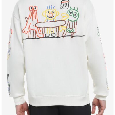 Don’t Hug Me I’m Scared Line Drawings Sweatshirt