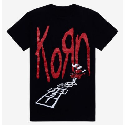 Korn Glitter Boyfriend Fit Girls T-Shirt