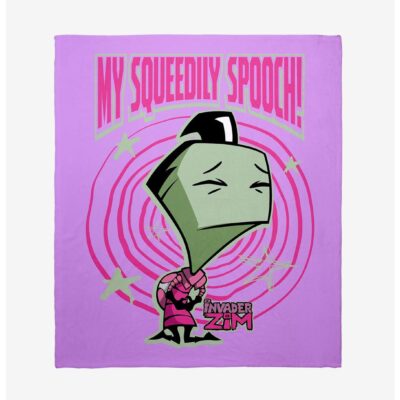 Invader Zim Squeedily Spooch Throw Blanket