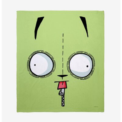 Invader Zim Gir Face Throw Blanket