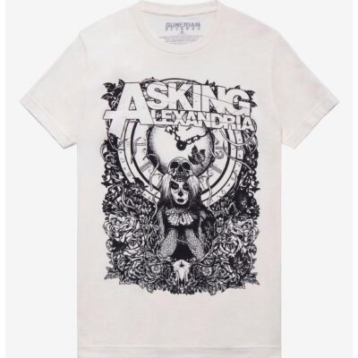 Asking Alexandria Clock Boyfriend Fit Girls T-Shirt