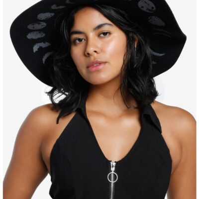 Grey Moon Phase Floppy Hat