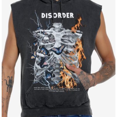 Social Collision® Disorder Sleeveless Hoodie