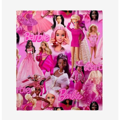 Barbie Pretty Pink Throw Blanket