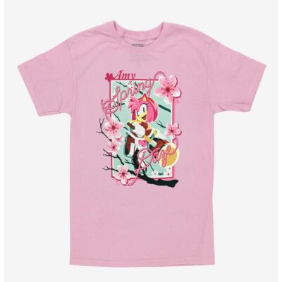 Sonic The Hedgehog Amy Sakura Boyfriend Fit Girls T-Shirt