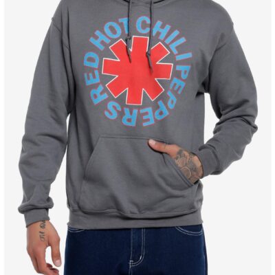 Red Hot Chili Peppers Logo Grey Hoodie