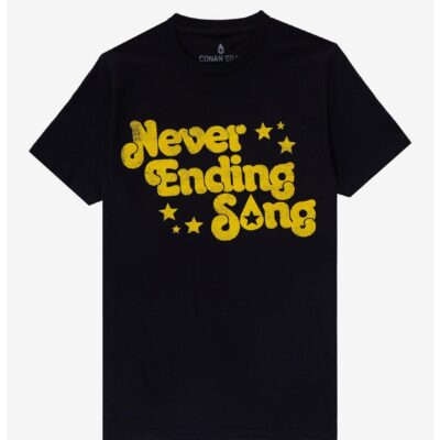 Conan Gray Never Ending Song Text Boyfriend Fit Girls T-Shirt