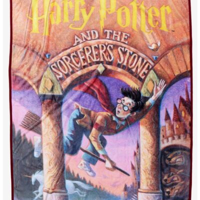 Harry Potter Sorcerer’s Stone Book Cover Throw Blanket