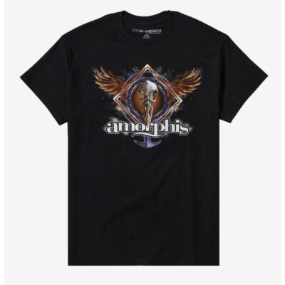 Amorphis Winged Bird Skull T-Shirt