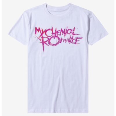 My Chemical Romance Pink Logo Boyfriend Fit Girls T-Shirt