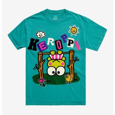 Keroppi Upside Down Boyfriend Fit Girls T-Shirt