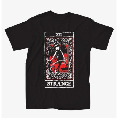 Emily The Strange Tarot Card Boyfriend Fit Girls T-Shirt