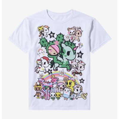 Tokidoki Characters Jumbo Graphic Girls T-Shirt