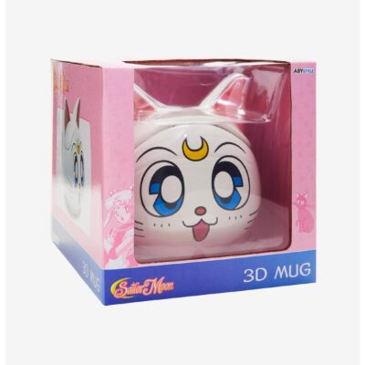 Pretty Guardian Sailor Moon Artemis Figural Mug With Lid