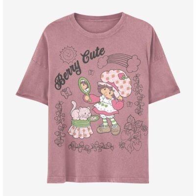 Strawberry Shortcake Berry Cute Boyfriend Fit Girls T-Shirt