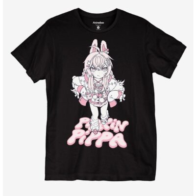 Pipkin Pippa Bunny Boyfriend Fit Girls T-Shirt By Animebae