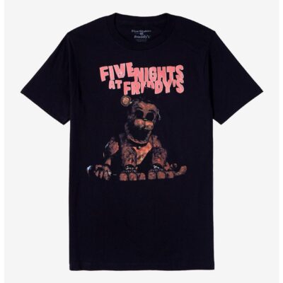 Five Nights At Freddy’s Black Eyes Boyfriend Fit Girls T-Shirt