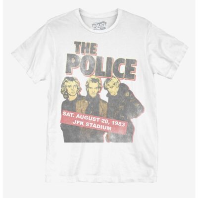 The Police JFK Stadium Show Boyfriend Fit Girls T-Shirt