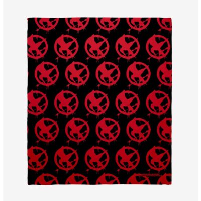 Hunger Games Mockingjay Graffiti Throw Blanket