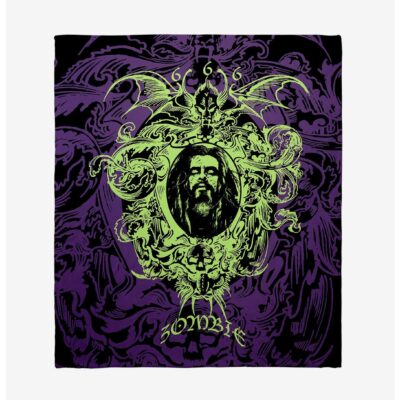 Rob Zombie Filigree Throw Blanket