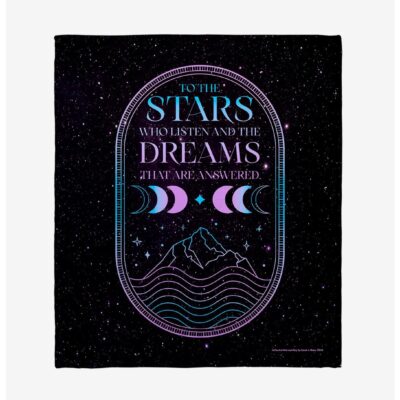 A Court Of Mist & Fury Stars And Dreams Throw Blanket