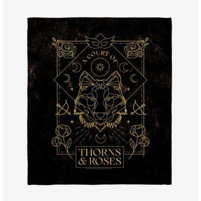 A Court Of Thorns & Roses Title Throw Blanket