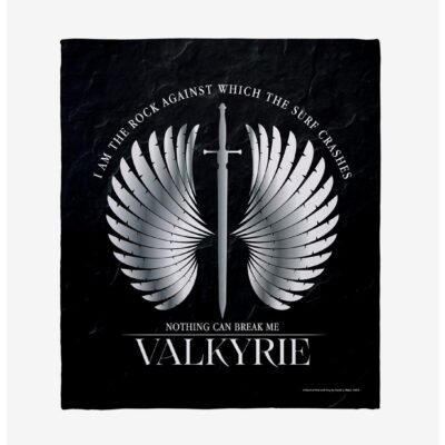 A Court Of Silver Flames Valkyrie Wings Throw Blanket