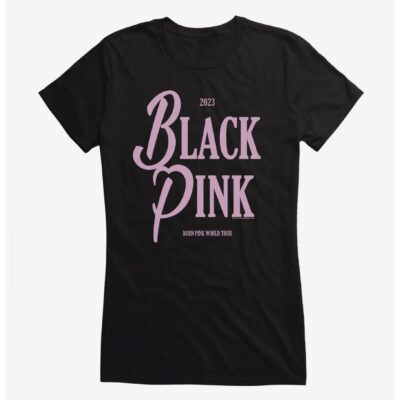 Black Pink 2023 Born Pink World Tour Girls T-Shirt