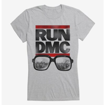 Run DMC NY Cityscape Glasses Girls T-Shirt