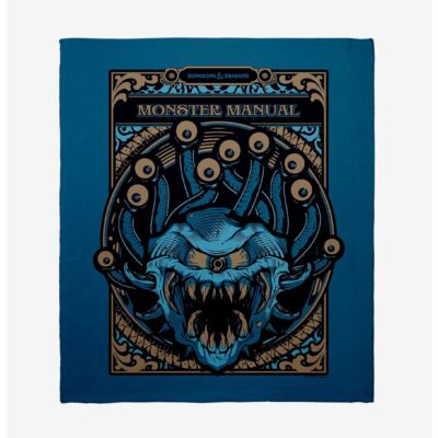 Dungeons & Dragons Mosnter Manual Throw Blanket