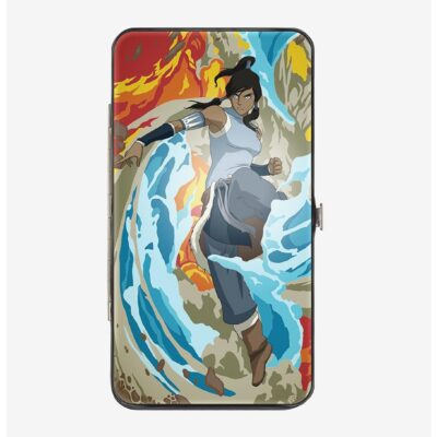 The Legend of Korra Avatar Korra Elements Swirl Hinged Wallet