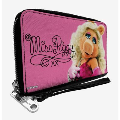 Disney The Muppets Miss Piggy Portrait and Autograph Zip Around Wallet