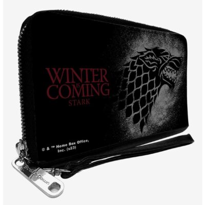 Game of Thrones House Stark Sigil Winter Is Coming Zip Around Wallet