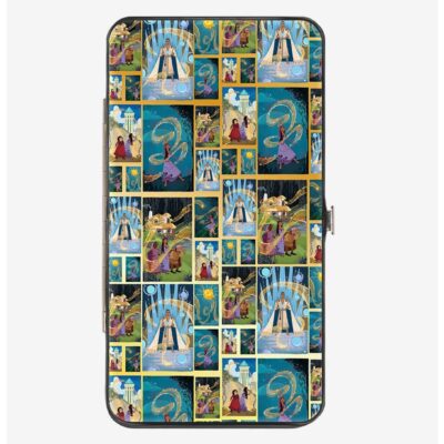 Disney Wish Scene Blocks Collage Hinged Wallet