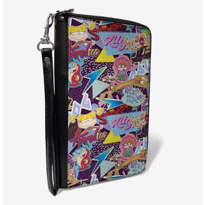 Nickelodeon 90s Show Logos and Characters Zip Around Wallet