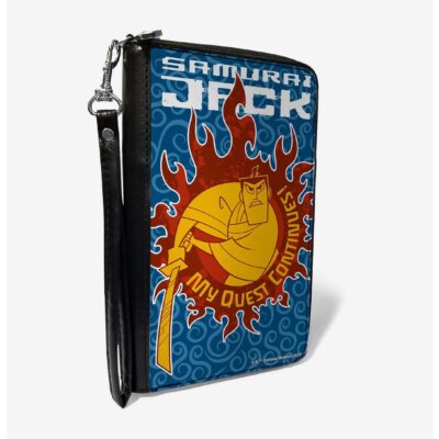 Samurai Jack My Quest Continues Katana Pose Zip Around Wallet