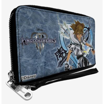 Disney Kingdom Hearts Final Form Sora Logo Keyblades Zip Around Wallet