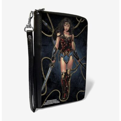 DC Comics Wonder Woman Swords Lasso of Truth Zip Around Wallet