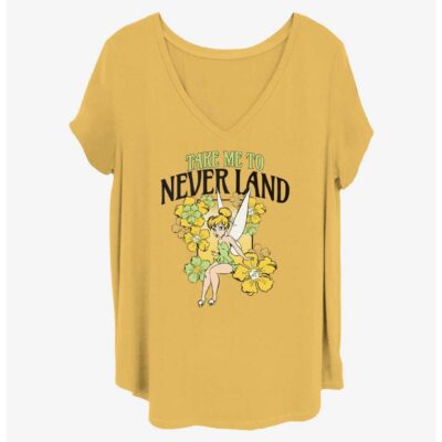 Disney Tinker Bell Fairy Tulips Girls T-Shirt Plus Size