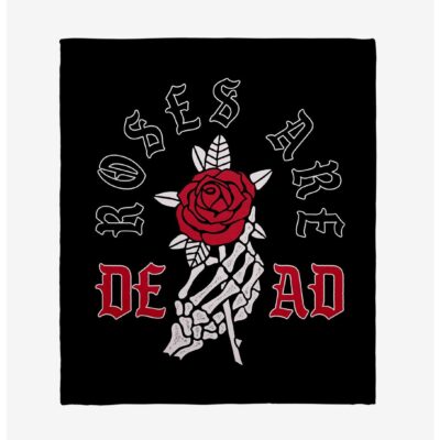 Roses Are Dead Throw Blanket