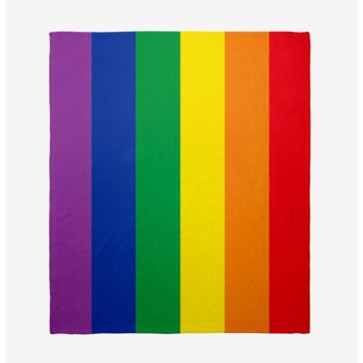 Rainbow Pride Flag Throw Blanket