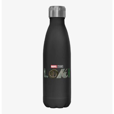 Marvel Loki Logo Stainless Steel Water Bottle